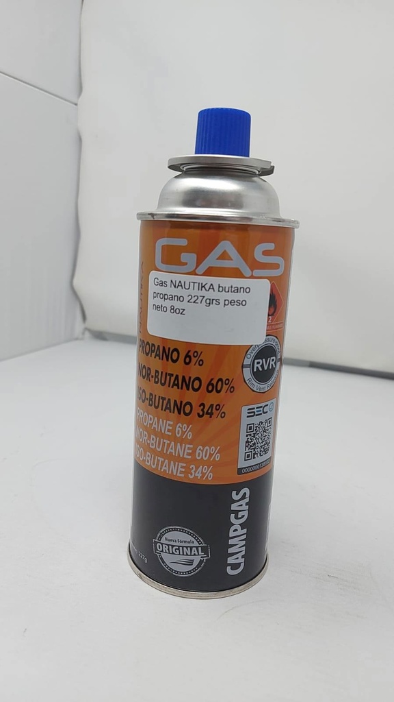 [MA-KOITKO-AHIN-0022] Gas NAUTIKA butano/propano 227grs peso neto 8oz